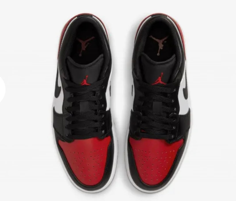 Air Jordan 1 Low Bred Toe 2.0